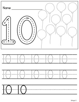 Tracing Numbers 1-100 Worksheets | Number Writing Practice | TPT