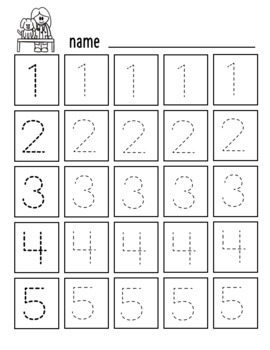 Tracing Numbers 1-20 by The Smalley Hub | TPT