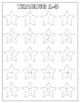 Tracing Numbers 1-20 - Star Shape Worksheets by Owl School Studio