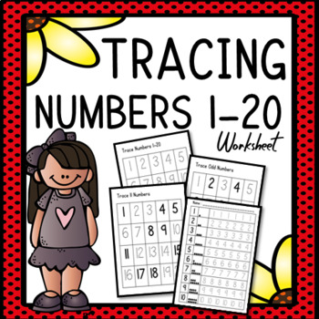 Preview of Tracing Numbers 1-20 | Writing Numbers 1-20 | Practice Worksheets