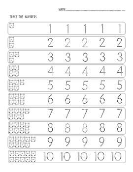 Tracing Numbers 1-20 : tracing, matching, counting and coloring by Roomless