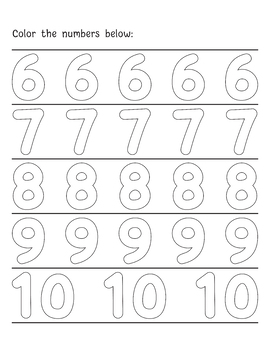 Tracing Numbers 1-30 | Tracing Numbers 1 to 30 And Coloring Numbers 1-30