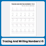 Numbers From 1 To 5 worksheet : Practice Tracing And Writi