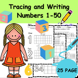 Tracing Numbers 1-50  Learn Numbers 1-50  Trace, Write, an