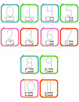 Tracing Numbers Cards 0-20 بطاقات كتابة أرقام إنكليزية by Wasael Talimi