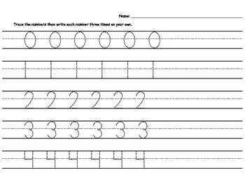 tracing numbers and letters worksheet by stephanie w tpt