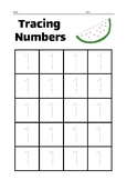 Tracing Numbers Worksheet ( Ideal for helping kindergarten