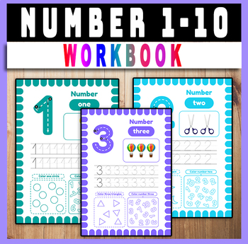 Preview of Tracing Numbers to 10 - Number tracing sheet - tracing activities.