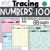 Tracing Numbers to 100 Worksheets | Different Activities |