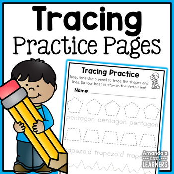 Preview of Tracing Worksheets - Handwriting and Fine Motor