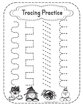 Tracing Practice Holiday Sheest (ages 3 to 5 ) by AmazingLessons4Friends