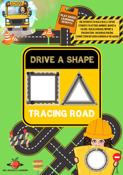 Preview of Tracing Road; Shapes (8 2D shapes)