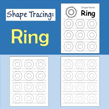 Preview of Tracing Shape: Ring, Worksheet to Trace the Ring Shape