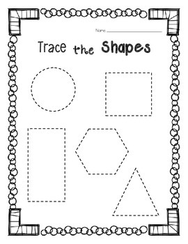 Tracing Shapes by Learning Should Be Fun | Teachers Pay Teachers