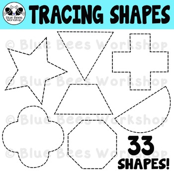 Preview of Tracing Shapes Clip Art