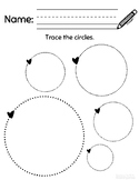 Tracing Shapes / Pre Handwriting Activity - Circles