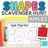 Tracing Shapes Scavenger Hunt - Apples