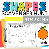 Tracing Shapes Scavenger Hunt - Pumpkins