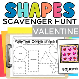 Tracing Shapes Scavenger Hunt - Valentine