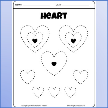 Tracing Shapes Worksheets For Toddlers by Teaching Future Geniuses