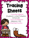 Tracing Sheets Bundle - PreWriting, Letter Formation, Alph