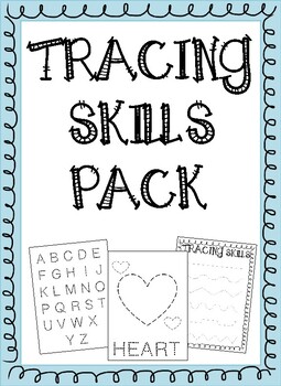tracing skills pack tracing shapes number and letters preschool