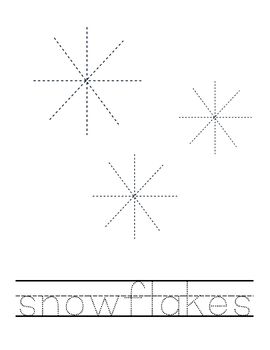 Preview of Tracing Snowflakes