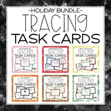 Tracing & Prewriting Task Cards Holiday Bundle