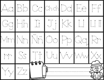 Tracing The Spanish Alphabet by Kindergarten Maestra | TPT