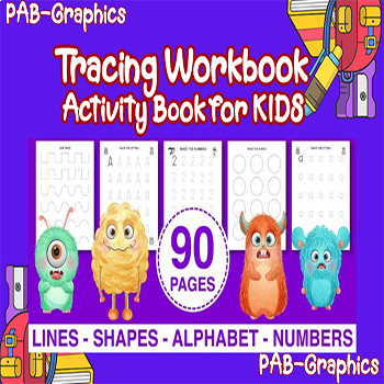 Preview of Tracing Workbook Activity Book for KIDS | Tracing Numbers and Lines and Letters