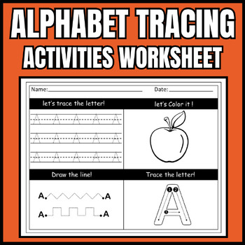 Tracing Worksheets Alphabet Writing Practice Activities Handwriting ...