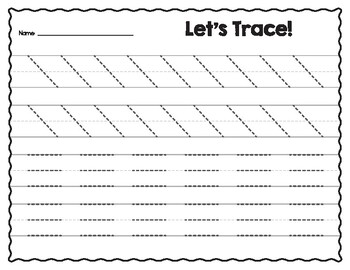 Line Tracing Worksheets – Handwriting Practice for Kids – At Home With Zan  Printables