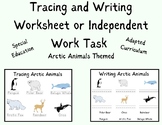 Tracing/Writing Arctic Animal Independent Work Folder