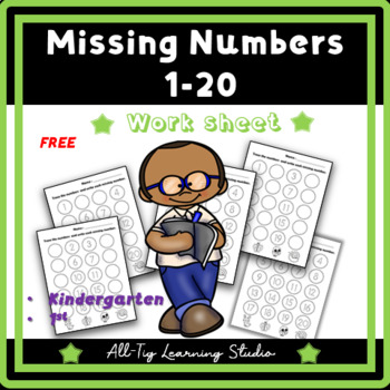 Preview of Tracing, Writing Numbers 1-20 & Fill In The Missing Number 1-20