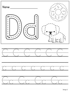 Tracing Writing Coloring Worksheets - Alphabet Numbers Colors Shapes