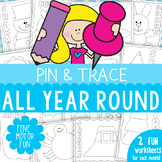 Fine Motor Activities {Trace and Pin All Year Round}