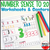 Number Sense Worksheets Writing Numbers 20 Representing nu