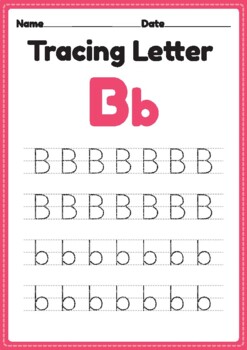 letter b tracing teaching resources teachers pay teachers