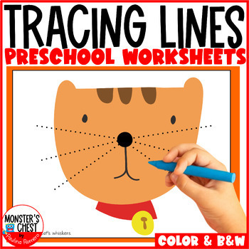Preview of Prewriting worksheets pencil control tracing lines Pre K Morning Work