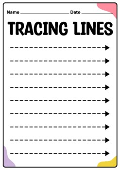 tracing lines pdf teaching resources teachers pay teachers