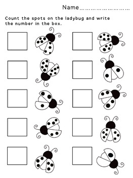 Tracing number 1-10 | Ladybugs number 1-10 by Pomebibliophile Playroom