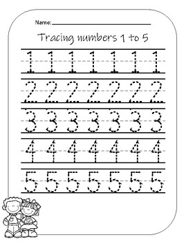 Tracing numbers 1 to 15 - Spanish and English by Maestra Rendon | TPT