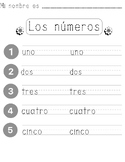 Tracing numbers in Spanish (Trazando números en Español)