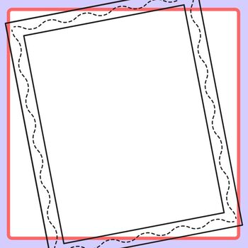 Tracing or Cutting Borders / Frames Clip Art Set Commercial Use | TpT