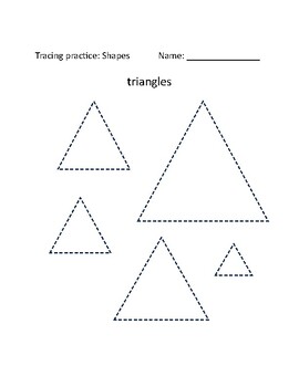 Tracing shapes by MadisonCreateTeachInspire | TPT