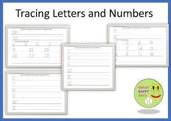 Preview of Tracing the Alphabets and Numbers
