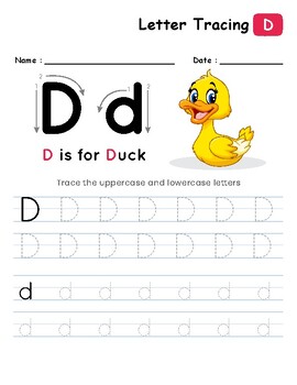 Tracing the Letter D by professional designer | TPT