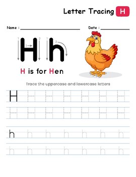 Tracing the Letter H by professional designer | TPT