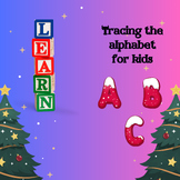 Tracing the alphabet for kids
