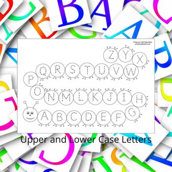 Tracing the letters - upper and lower cases by Princess Owl Education